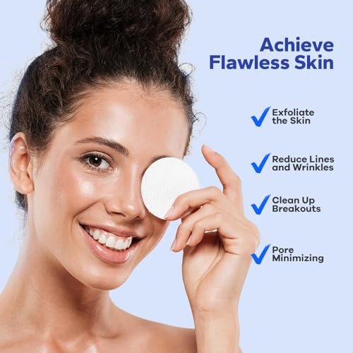 SilkyShark Glycolic Acid Resurfacing Pads – 10% Glycolic + 2% Salicylic Acid, 60-Count Exfoliating Face Pads for Radiant Skin Renewal - görsel 4