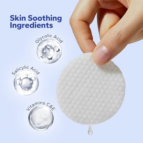 SilkyShark Glycolic Acid Resurfacing Pads – 10% Glycolic + 2% Salicylic Acid, 60-Count Exfoliating Face Pads for Radiant Skin Renewal - görsel 6