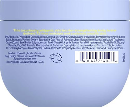 eos Cashmere Whipped Oil Body Butter - Vanilla Cashmere - 72 Hour Weightless Moisture for Dry Skin - 10 oz Avelisse