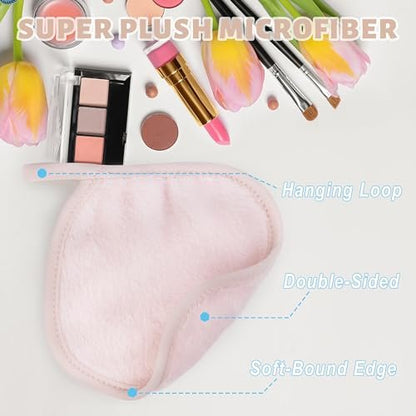 15 Pcs Reusable Makeup Remover Cloths - Ultra Soft Microfiber Eraser Towels for Face, 5x5 Inch, Multicolor