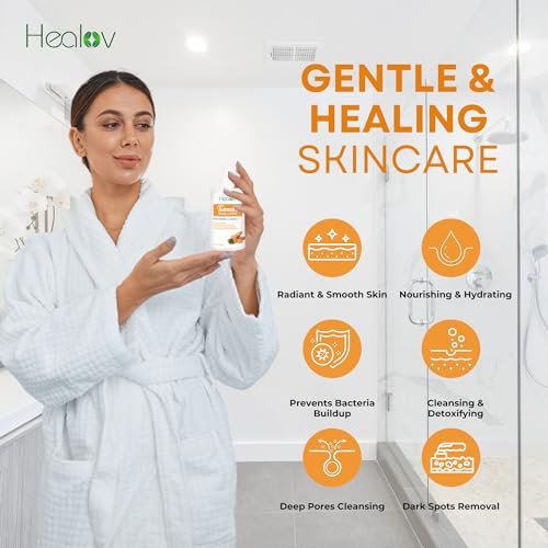 Herblov Turmeric Lotion for Dark Spots – Natural Skin Brightening Cream for Face & Body – Even Tone, Clear Scars & Hyperpigmentation (10 oz) - görsel 12