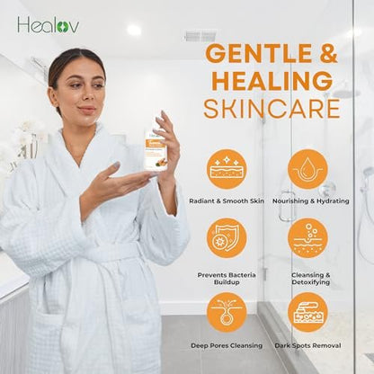 Herblov Turmeric Lotion for Dark Spots – Natural Skin Brightening Cream for Face & Body – Even Tone, Clear Scars & Hyperpigmentation (10 oz)