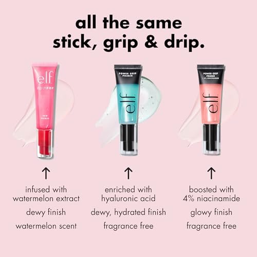 e.l.f. Jelly Pop Dew Primer - Limited Edition Translucent Face Primer for Moisturizing, Smoothing & Makeup Grip - Vegan & Cruelty-Free - görsel 8