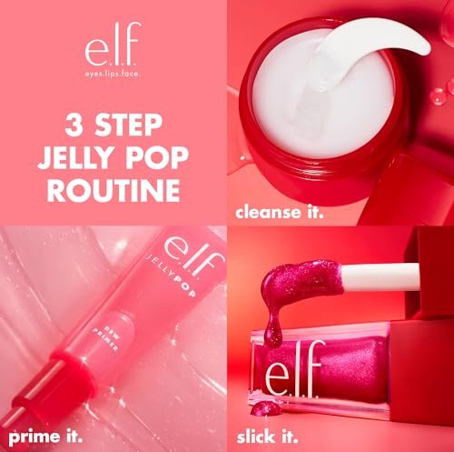 e.l.f. Jelly Pop Dew Primer - Limited Edition Translucent Face Primer for Moisturizing, Smoothing & Makeup Grip - Vegan & Cruelty-Free - görsel 14