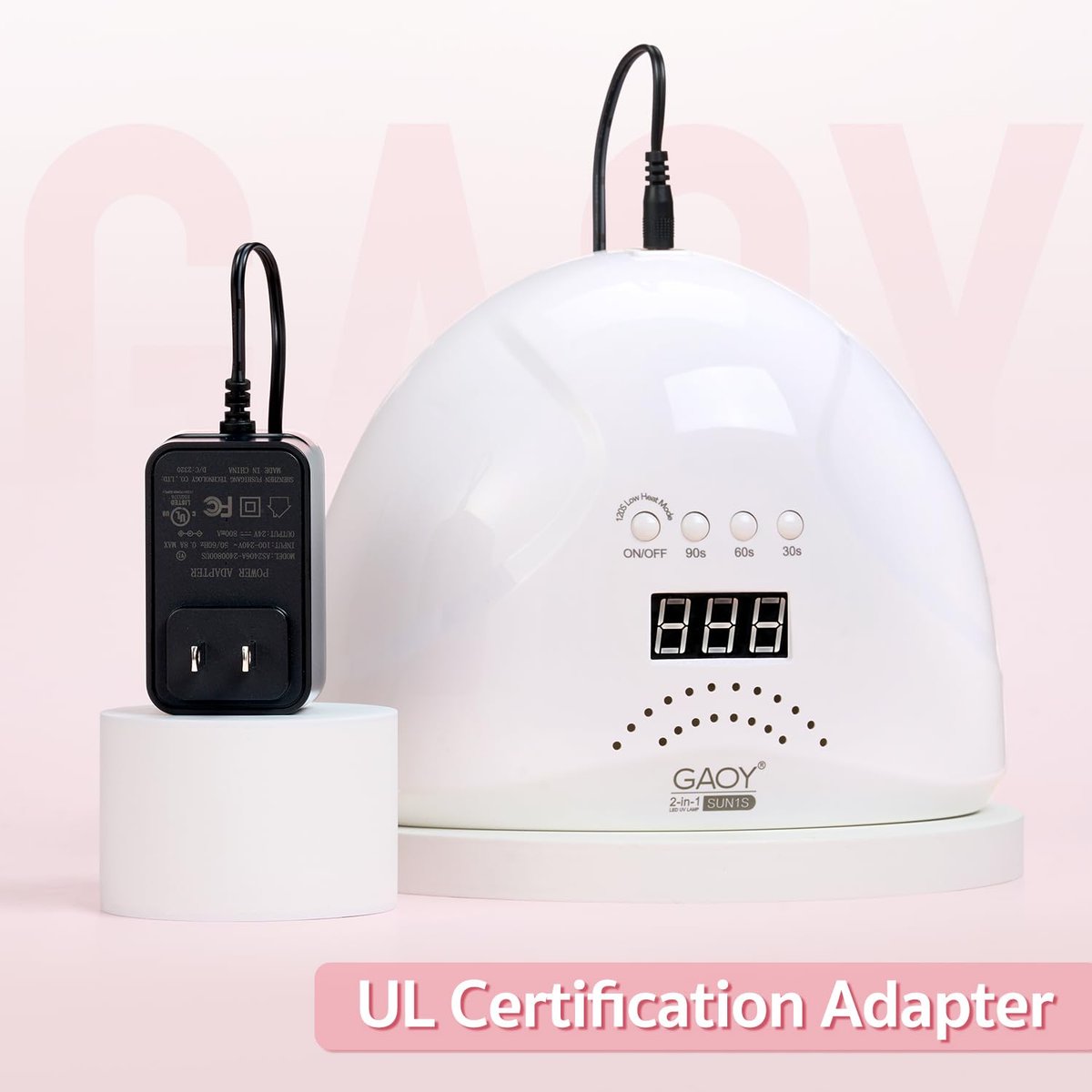 GAOY UV LED Nail Lamp with LCD Display – Professional Nail Dryer with Automatic Sensor, 4 Timers & Sensitive Mode - görsel 11