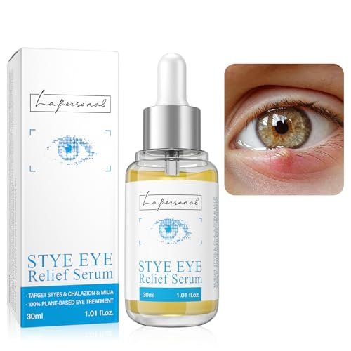 LA. PERSONAL Eye Relief Serum for Eyelid Bumps - Gentle Formula with Avocado Oil, Sea Buckthorn Oil & Caffeine - 1.01 Fl Oz Avelisse