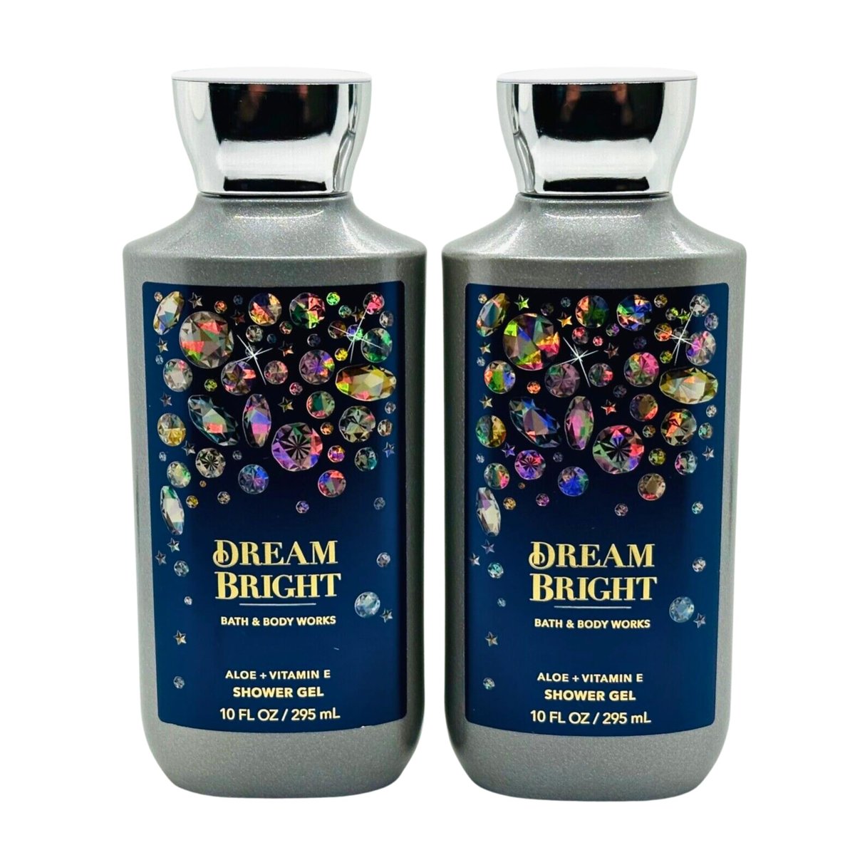 Bath & Body Works Shea + Vitamin E Shower Gel, Set of 2, 10 oz Each (Dream Bright) Avelisse