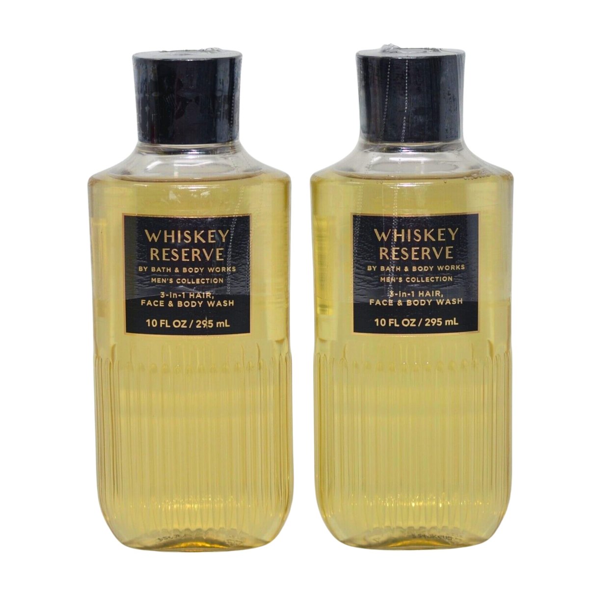 Bath & Body Works Shea + Vitamin E Shower Gel, Set of 2, 10 oz Each (Whiskey Reserve) Avelisse