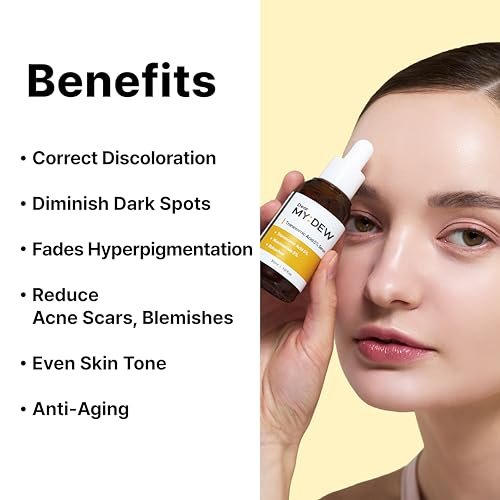 DearMYDEW 5% Tranexamic Acid Serum with 5% Niacinamide & Bakuchiol - Dark Spot Corrector for Hyperpigmentation, Acne Scars, Sun Spots - Korean Skincare, 1 Fl Oz Avelisse