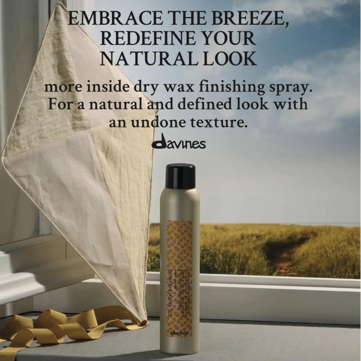 Davines This Is A Dry Wax Finishing Spray - Strong Hold, Satin-Matte Texture & Definition, 6.76 Fl Oz Avelisse