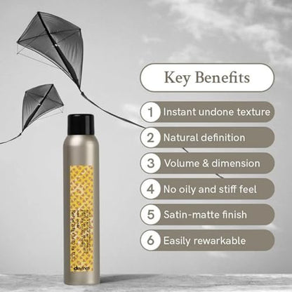 Davines This Is A Dry Wax Finishing Spray - Strong Hold, Satin-Matte Texture & Definition, 6.76 Fl Oz Avelisse
