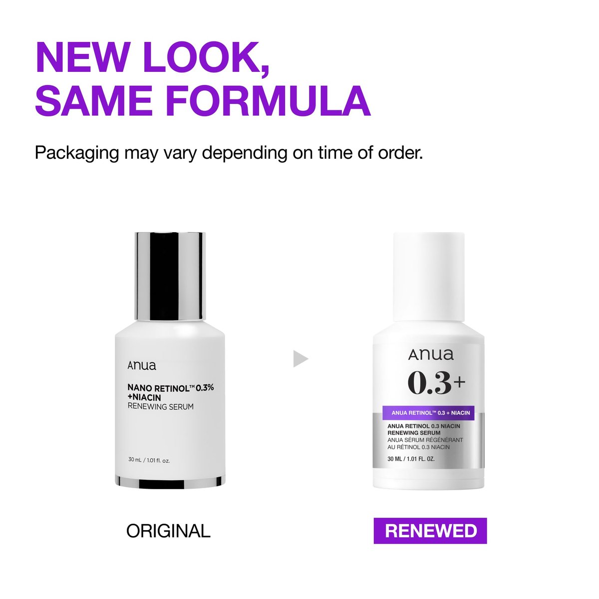 ANUA Retinol Serum 0.3% with 5% Niacinamide – Gentle Korean Skincare for Smooth, Renewed & Hydrated Glass Skin (1.01 fl oz) Avelisse