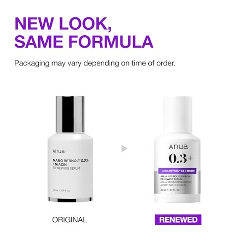 ANUA Retinol Serum 0.3% with 5% Niacinamide – Gentle Korean Skincare for Smooth, Renewed & Hydrated Glass Skin (1.01 fl oz) Avelisse
