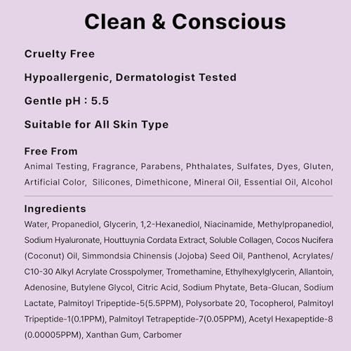 DearMYDEW Multi Peptide Complex Serum - Anti-Aging, Collagen Boost, Wrinkle Repair with Matrixyl 3000, Argireline, Niacinamide, Hyaluronic Acid, Vegan Collagen - Korean Skincare, 1 Fl Oz Avelisse