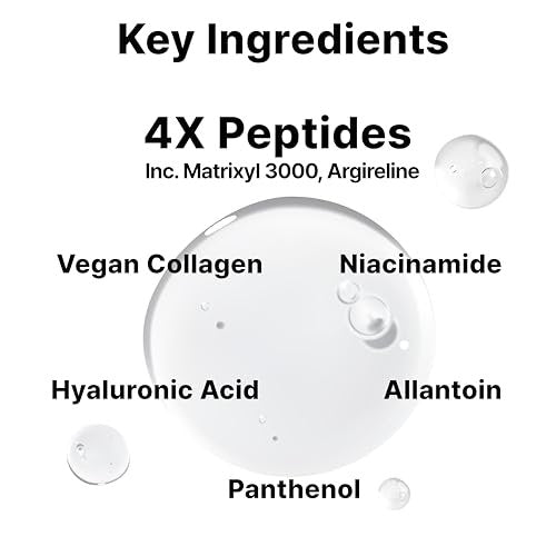 DearMYDEW Multi Peptide Complex Serum - Anti-Aging, Collagen Boost, Wrinkle Repair with Matrixyl 3000, Argireline, Niacinamide, Hyaluronic Acid, Vegan Collagen - Korean Skincare, 1 Fl Oz Avelisse