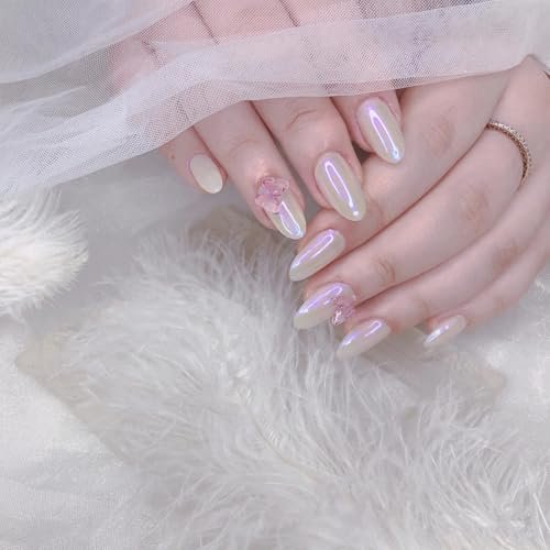 COSMOO Aurora Iridescent Nail Polish - Pearl Pink Shimmer Unicorn Glossy Quick Dry Pearlescent Nail Lacquer 0.41 fl oz - görsel 16