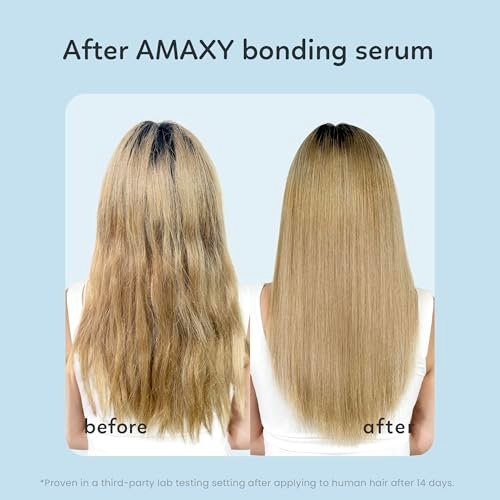 AMAXY Miracle Bonding Serum – Leave-In Hair Repair for Damaged Bleached Hair with Bond Protein & Keratin, Frizz Control, Heat Protection, Sulfate Free, 1.69 fl oz Avelisse