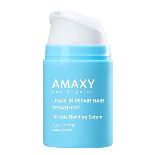 AMAXY Miracle Bonding Serum – Leave-In Hair Repair for Damaged Bleached Hair with Bond Protein & Keratin, Frizz Control, Heat Protection, Sulfate Free, 1.69 fl oz Avelisse