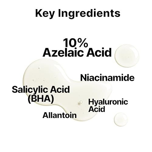DearMYDEW 10% Azelaic Acid Serum with Niacinamide, Salicylic Acid, Allantoin – Rosacea & Redness Relief, Reduce Cystic Acne Scars & Pimples, Non-Comedogenic Korean Skincare, 1 Fl Oz Avelisse