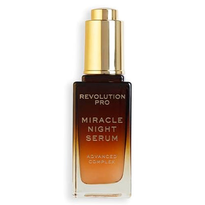 Revolution Pro Miracle Night Rescue Serum Advanced Complex - Overnight Face Serum with Hyaluronic Acid & Peptides, 1 oz