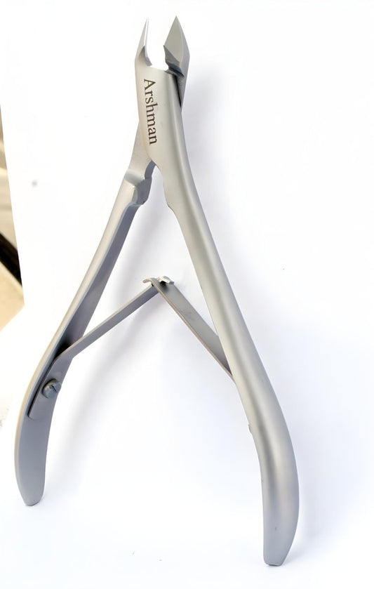 Arshman Cuticle Nippers – Ultra Sharp Stainless Steel Cuticle Clippers & Trimmer with Double Spring for Professional Manicure & Pedicure