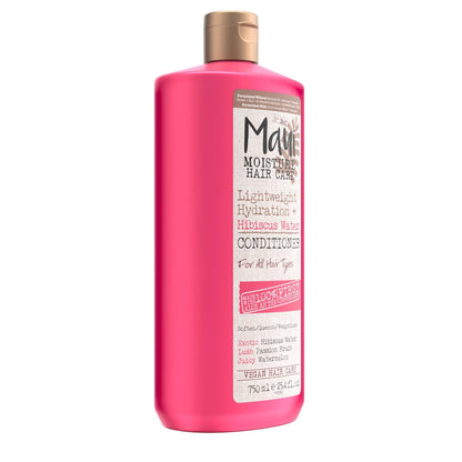 Maui Moisture Lightweight Hydration + Hibiscus Water Conditioner, Nourishing Conditioner Softens & Quenches Wavy & Curly Hair with Aloe Vera, Vegan & Silicone-Free, 25.4 fl. oz Avelisse