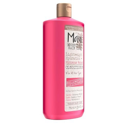 Maui Moisture Lightweight Hydration + Hibiscus Water Conditioner, Nourishing Conditioner Softens & Quenches Wavy & Curly Hair with Aloe Vera, Vegan & Silicone-Free, 25.4 fl. oz Avelisse