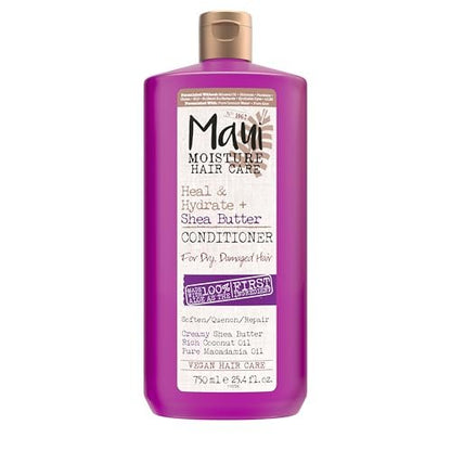 Maui Moisture Heal & Hydrate + Shea Butter Conditioner for Dry, Damaged Curls - Soften & Revive Curly & Coily Hair with Macadamia & Coconut Oils, Vegan & Silicone-Free, 13 fl. oz Avelisse