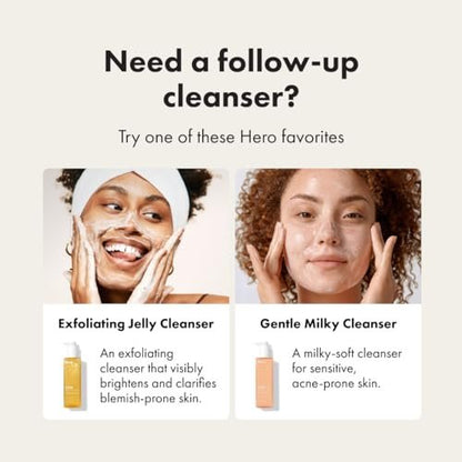 HERO COSMETICS Dissolve Away Daily Cleansing Balm – Gentle Makeup Remover for Sensitive & Acne-Prone Skin, Non-Comedogenic, 2.2 fl oz Avelisse