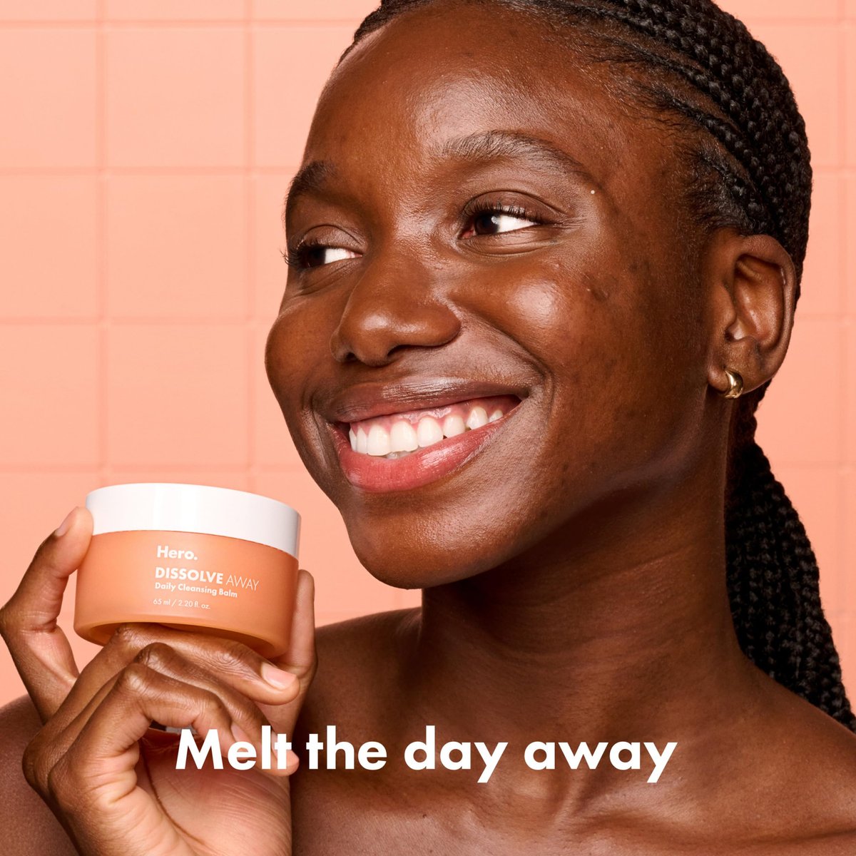 HERO COSMETICS Dissolve Away Daily Cleansing Balm – Gentle Makeup Remover for Sensitive & Acne-Prone Skin, Non-Comedogenic, 2.2 fl oz Avelisse