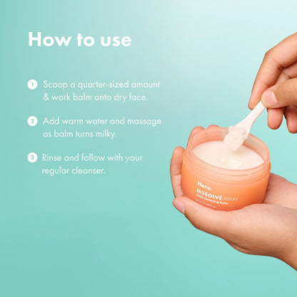 HERO COSMETICS Dissolve Away Daily Cleansing Balm – Gentle Makeup Remover for Sensitive & Acne-Prone Skin, Non-Comedogenic, 2.2 fl oz Avelisse
