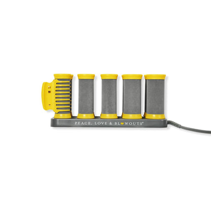 Drybar The Roller Club Curling Hot Rollers - 10 Rollers, 2 Sizes, Fast Heating, Reduces Frizz, Heat-Resistant Bag Included Avelisse