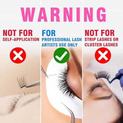 TDANCE Eyelash Extension Glue – 0.5-1 Sec Dry Time, 7 Weeks Retention, Professional Lash Adhesive (0.17 fl. oz / 5ml)