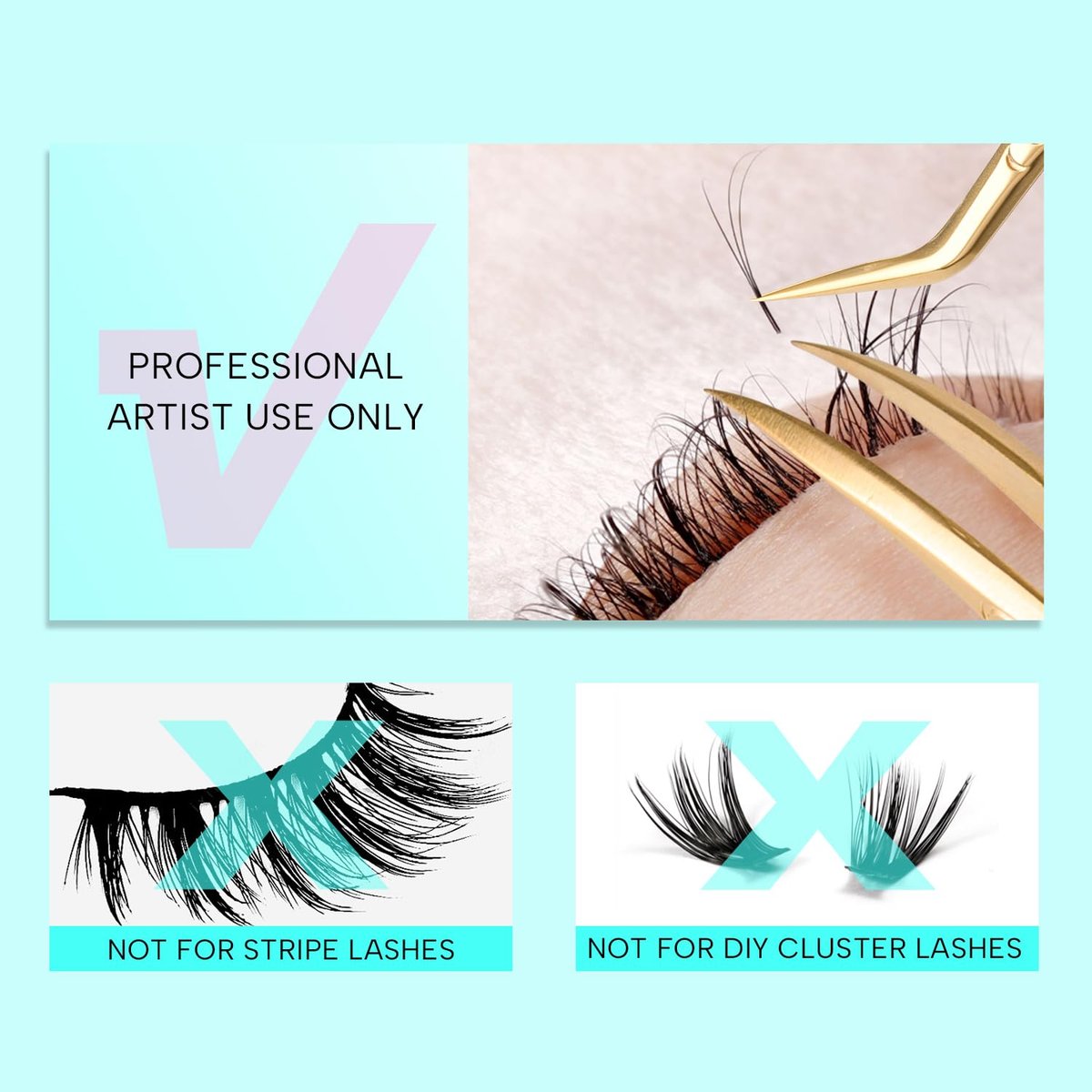 VAVALASH Eyelash Extension Glue - Professional Volume Lash Adhesive, 0.5-1 Sec Drying Time, Long Lasting Black Bond, 5ml Avelisse