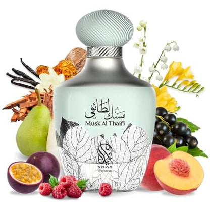 Nylaa Musk Al Thaifi Eau De Parfum 100ml - Captivating Chypre Fruity Fragrance Avelisse