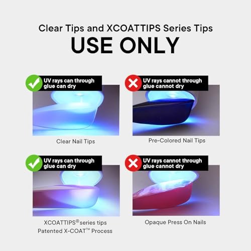 BTArtboxnails XCOATTIPS Solid Nail Glue Gel - 30g Gap-Filled Gel Nail Glue for Nail Tips & Press on Nails, UV Cure Needed Nail Gel for Acrylic Fake Nails Avelisse