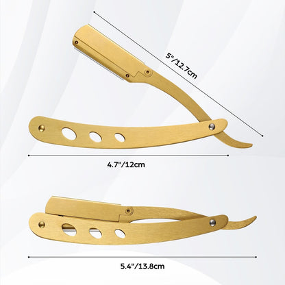 Wenshall Professional Black Gold Hair Scissors 6.89" Teeth Japanese Stainless Steel Thinning Shears - Premium Salon & Barber Tool for Men & Women Avelisse