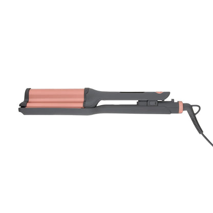Hairitage 3 Barrel Curling Iron for Beach Waves and Curls - Ceramic Tourmaline Crimping Iron - Hair Waver for Mermaid Waves - Reduce Frizz + Increase Shine - All Hair Types Avelisse