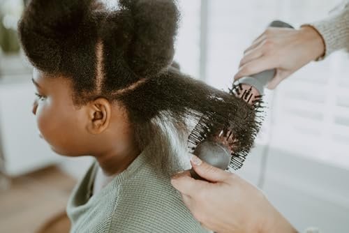 Hairitage Volumizing One Step Blow Dry Brush & Hair Dryer - Ceramic Tourmaline Blowout Brush for Smooth, Shiny, Frizz-Free Styles - Matte Grey Avelisse