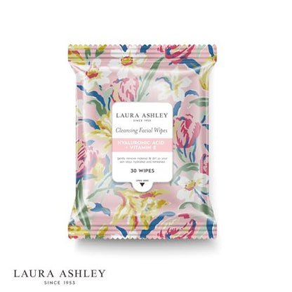 Laura Ashley 4 Pack Face Wipes for Women - Cleansing Makeup Remover Wipes with Vitamin C, Retinol, Hyaluronic Acid - 120 Pcs Avelisse
