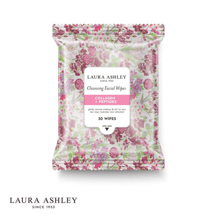 Laura Ashley 4 Pack Face Wipes for Women - Cleansing Makeup Remover Wipes with Vitamin C, Retinol, Hyaluronic Acid - 120 Pcs Avelisse