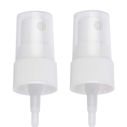 OAK & SAGE 2 White Fine Mist Spray Caps with 6.75" Dip Tube (.16 cc Output) - 24/410 Cap Size - Pack of 2