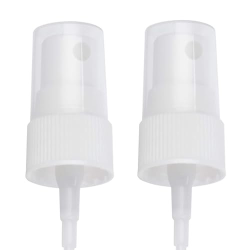 OAK & SAGE 2 White Fine Mist Spray Caps with 6.75" Dip Tube (.16 cc Output) - 24/410 Cap Size - Pack of 2 - görsel 2