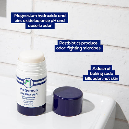 Megaman Pro Deo | Aluminum-Free Deodorant | Long-lasting Citrus Woods Scent | 2.6 oz Avelisse