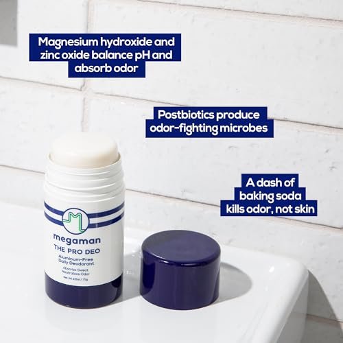 Megaman Pro Deo | Aluminum-Free Deodorant | Long-lasting Citrus Woods Scent | 2.6 oz Avelisse