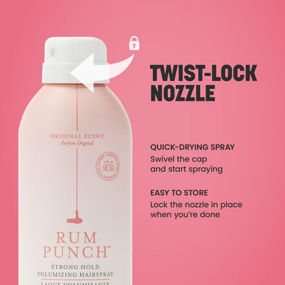 Drybar Rum Punch Strong Hold Volumizing Hairspray – 24-Hour Hold, Instant Volume, No Flakiness (9 oz) Avelisse