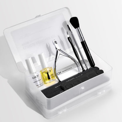 GAOY Cuticle Remover Kit - All-in-One Professional Nail Care Set with Cuticle Trimmer, Nipper, Nail Oil & Softener for Home & Salon Use