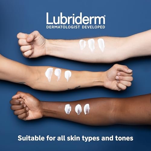 Lubriderm Daily Moisture Lotion + Pro-Ceramide with Shea Butter & Glycerin - Hydrating Face, Hand & Body Lotion, Light Scent, Non-Greasy, Twin Pack, 24 fl. oz (2 Pack) Avelisse