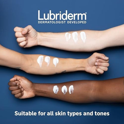 Lubriderm Daily Moisture Lotion + Pro-Ceramide with Shea Butter & Glycerin - Hydrating Face, Hand & Body Lotion, Light Scent, Non-Greasy, Twin Pack, 24 fl. oz (2 Pack) Avelisse