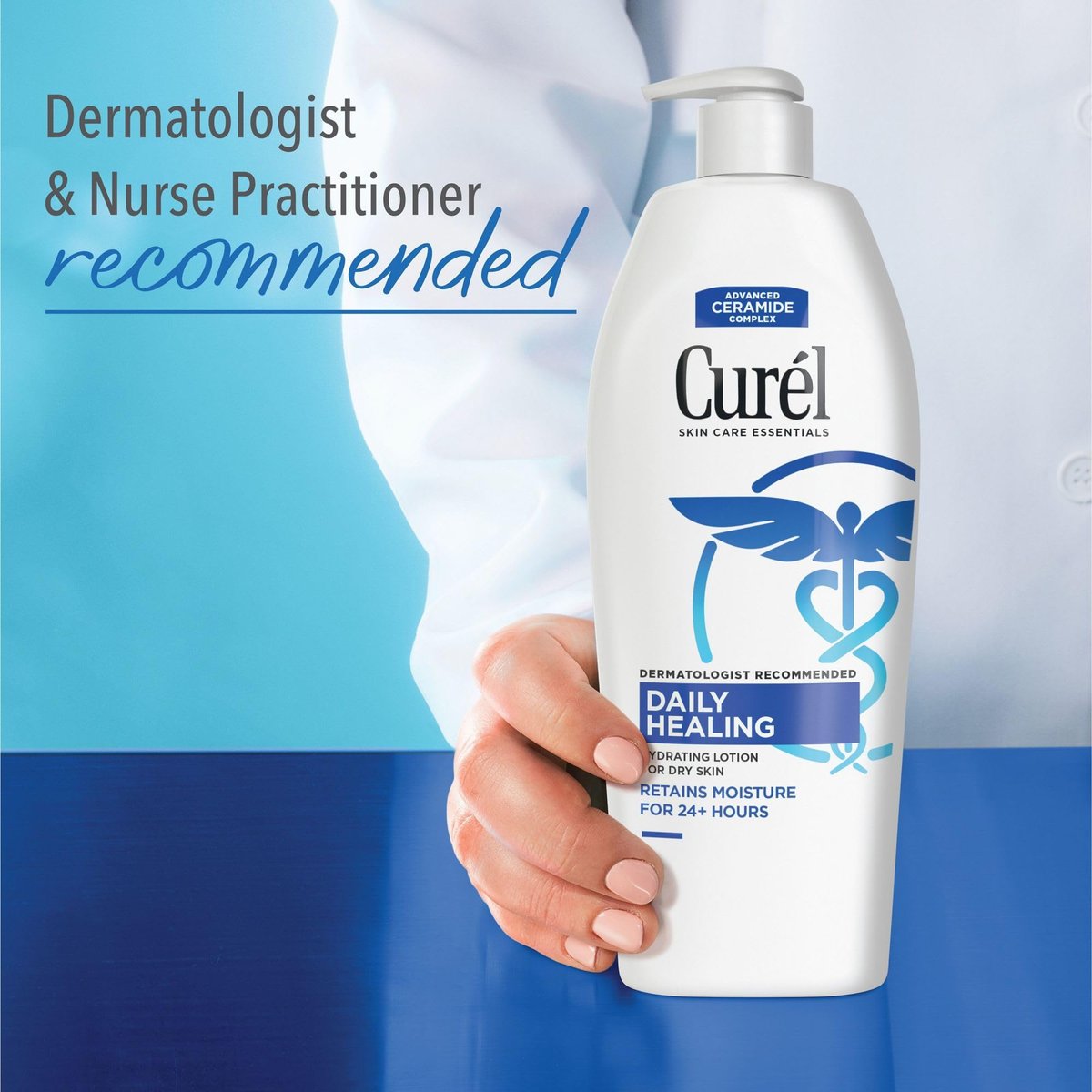Curel Daily Healing Body Lotion for Dry Skin, Hydrating Body Lotion with Advanced Ceramides Complex, Dermatologist Recommended, 13 Oz, Pack of 3 Avelisse